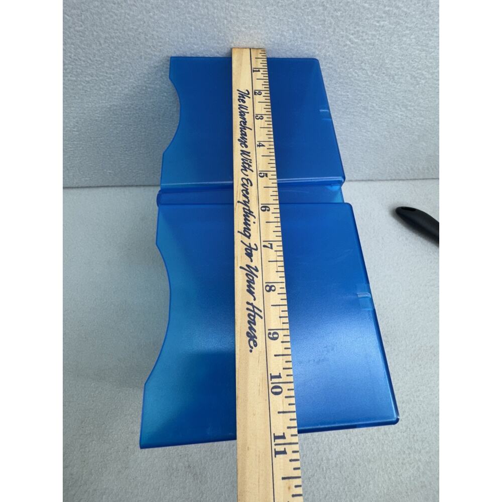 Vtg Blue 30 CD DVD Storage Disc Wall Mountable Holder Rack Atlantic - Picture 2 of 12